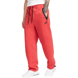 Nike Sportswear Tech Fleece Men's Open-Hem Sweatpants - Light University Red Heather/Black