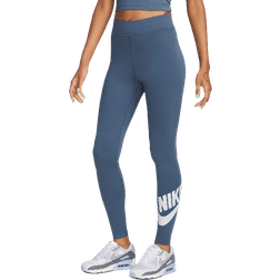 Nike Sportswear Classics Women's High Waist Print Leggings - Diffused Blue/White