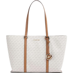 Michael Kors Temple Shopper Bag Canvas - Ivory