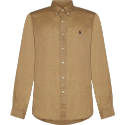 Polo Ralph Lauren Logo Linen Shirt - Vintage Khaki