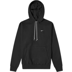 Nike Men's Solo Swoosh Fleece Pullover Hoodie - Black/White