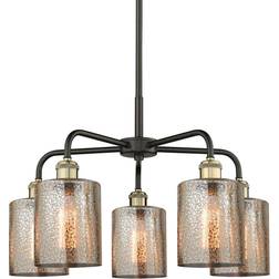 Innovations Lighting 516-5CR-BAB-G116 Cobbleskill Black Antique Brass/Mercury Pendant Lamp 23"