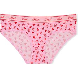 PINK Logo Hiphugger Panty - Pink Bubble Heart/Dog Print