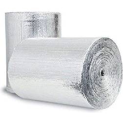 US Energy Products Double Sided Reflective Heat Radiant Barrier Aluminum Foil Insulation (1/4 Thick R8 Double Poly-Air) Roll: Walls Attics Air Ducts Windows Radiators HVAC Garages + More (12" x 25')