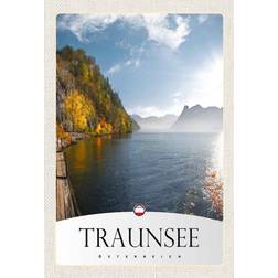 Vianmo Traunsee Austria Lake Nature Blue Wanddeko 20x30cm