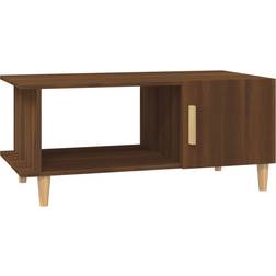 vidaXL Engineered Wood Brown Oak Couchtisch 50x90cm