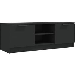 vidaXL Engineered Wood Black TV-benk 102x36.5cm