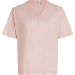 Tommy Hilfiger V-Neck Relaxed T-shirt - Whimsy Pink