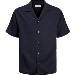 Jack & Jones Aaron Resort Short Sleeve Shirt - Night Sky