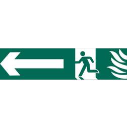 Draper Running Man Right Arrow Safety Sign