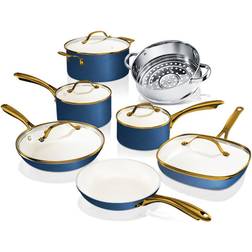 Gotham Steel - Cookware Set with lid 12 Parts