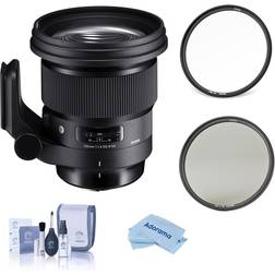 SIGMA 105mm f/1.4 DG ART HSM Lens for Leica L, Black Haida 105mm Kit