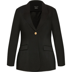 City Chic Kara Jacket - Black