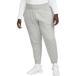 Nike Sportswear Phoenix Fleece Women's High Waisted Joggers Plus Size - Dark Grey Heather/Sail