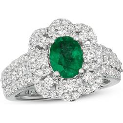 Le Vian Couture Ring - Platinum/Emerald/Diamonds