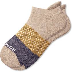 Bombas Women's Tri Block Ankle Socks - Brownstone/Navy