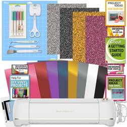 Cricut Explore Air 2 with Light Grip Mat Premium Vinyl Rolls & Strong Bond Everyday Iron-On Bundle