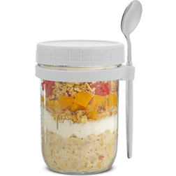 Joyjolt Dawn Overnight Oats Kitchen Container 3pcs 0.12gal