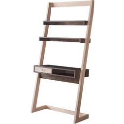 Holten Weathered White/Walnut Oak Step Shelf 70.8"