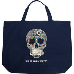 LA Pop Art Dia De Los Muertos Tote Bag - Navy