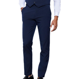 boohooMAN Mens Slim Dress Pants - Navy