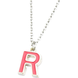 Pokémon Team Rocket R Pendant Necklace - Silver/Pink