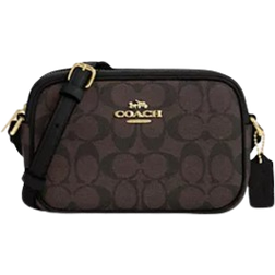 Coach Mini Jamie Camera Bag In Signature Canvas - Gold/Brown Black