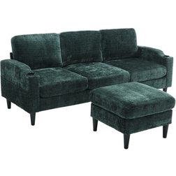 Bed Bath & Beyond Modern Emerald Sofa 30.5" 3 Seater