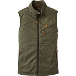 L.L.Bean Men's Performance Fleece Lined Windbreaker Vest - Dark Loden