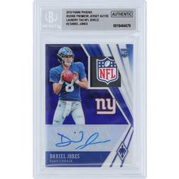 Panini America Jones New York Giants Autographed 2019 XR NFL Shield Relic #RJA-DJ #1/1 BGS Authenticated Rookie Card