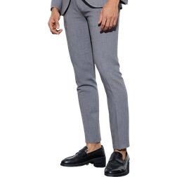 boohooMAN Jersey Skinny Suit Trousers - Grey