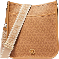 Michael Kors Luisa Large Signature Logo Messenger Bag - Pale Peanut