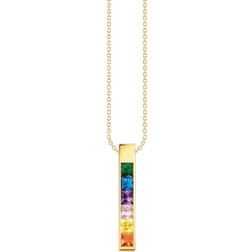 Thomas Sabo Rainbow Heritage Necklace - Gold/Multicolour