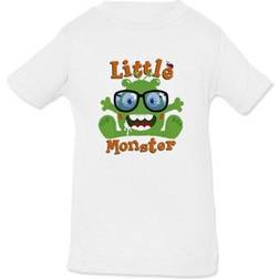 Smartprints Infant Cute Little Monster T-shirt - White