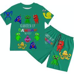 Smyslenny Garden of Cute Banban Horror Monster Summer T-shirt Set 2-pack - Black
