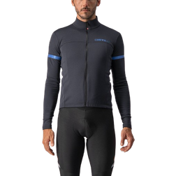 Castelli Fondo 2 Cycling Jersey Men - Light Black/Blue Reflex