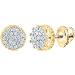Diamond Deal Cluster Earrings - Gold/Diamonds