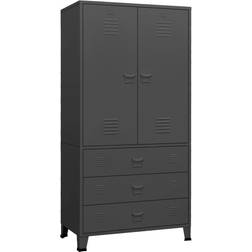 vidaXL 339615 Anthracite Grey Kleiderschrank 90x180cm