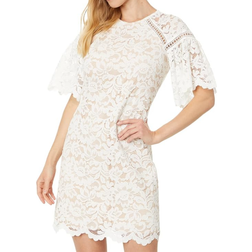 Vince Camuto Lace Scalloped Dress - Ivory
