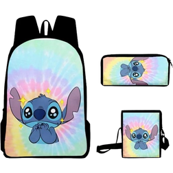 BangyanF Lilo & Stitch 3 Piece Set Backpack - Multicolour