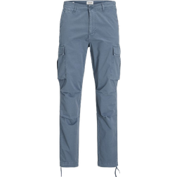 Jack & Jones Carrot Fit Cargo Trousers - Blue Mirage