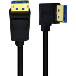 Nördic DPDP-N2011 1.4 Displayport - Angled Displayport M-M 1m