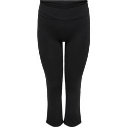 Only Curvy Fold Jazz Training Trousers - Black