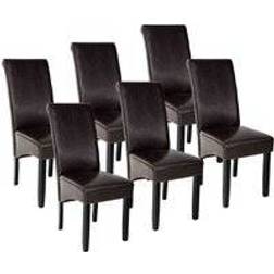 tectake Ergonomic Seat Shape Black Kjøkkenstol 106cm 6st