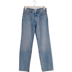 Gina Tricot Low Straight Jeans - Tinted Blue