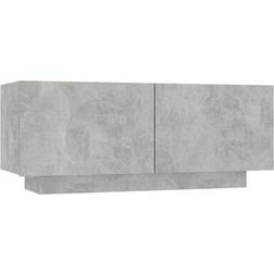 vidaXL 3082769 Concrete Grey Nachttisch 35x100cm