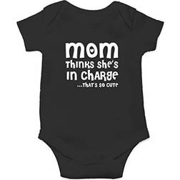 AW Fashions Mom Thinks She In Charge. That So Cute Love My Mommy Cute One-Piece Infant Baby Bodysuit