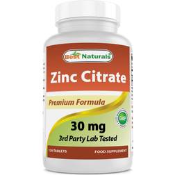 Best Naturals Zinc Citrate 30 mg 120