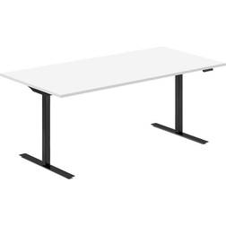 Ergoff Ergonomic White/Black Skrivebord 80x180cm