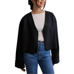 Gina Tricot Blanket Stitch Jacket - Navy